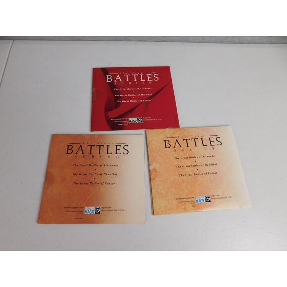 The Great Battles Series Set PC Game Alexander Hannibal Caesar Interactive Magi - Picture 3 of 12